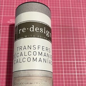 Vintage Script Decorative Transfer Roll - Black on Cream titled Children